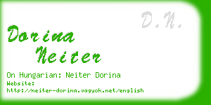 dorina neiter business card